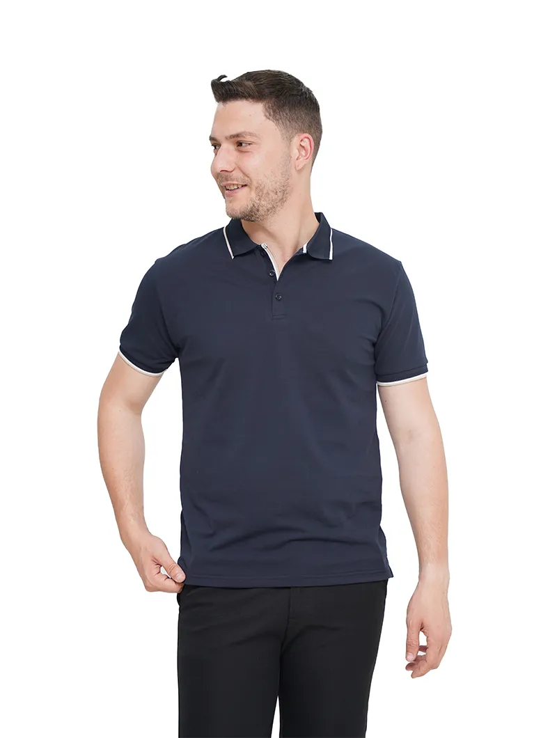 Polo en piqué de coton